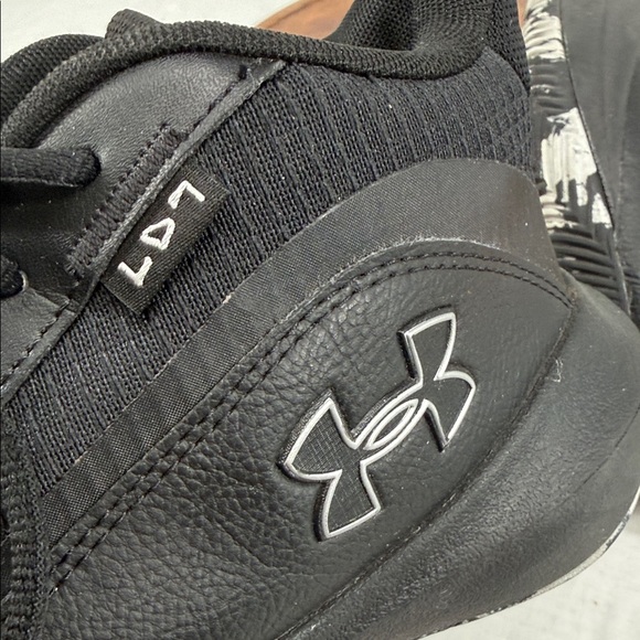 Under Armour Shoes Youth 6 LD7 Black High Top Basketball Athletic Sneakers - Picture 10 of 12